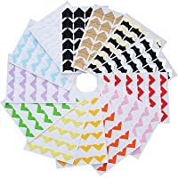 312 Piezas de Esquinas de Foto Autoadhesivas para DIY Álbum de Recortes- Álbum de Pictura- Diario y Más (Multicolor A)